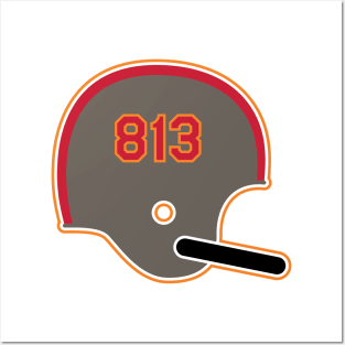 Tampa Bay Buccaneers 813 Helmet Posters and Art